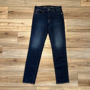 Men's American Eagle AE Slim Straight Denim Jeans SZ 30x34 Blue Stretch Modern